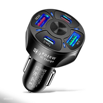 Автомобильный адаптер 12 В USB-C / USB-A