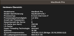 Apple MacBook Pro 2018 | 15,4 дюйма | Сенсорная панель (8 фото из 10)