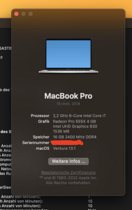 Apple MacBook Pro 2018 | 15,4 дюйма | Сенсорная панель (9 фото из 10)