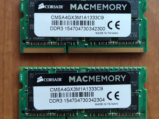 DDR Memory for Mac (Corsair, Samsung, Elpida)