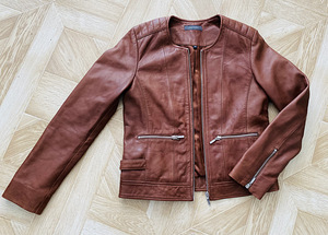 Pehme nahast naiste ja kvaliteetne jope s.36 . (1 foto / 5)