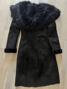 Sheepskin coat XS dark brown (4 foto / 5)