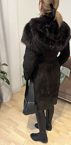 Sheepskin coat XS dark brown (5 foto / 5)