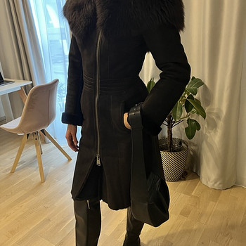 Sheepskin coat XS dark brown