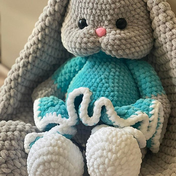 Heegeldatud mänguasi. Jänku kasv ~ 39 cm