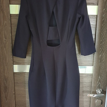 Zara темно-синее платье s XS