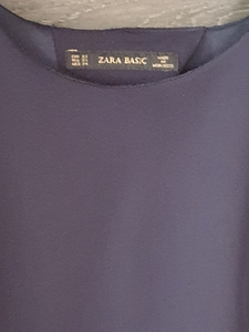 Zara темно-синее платье s XS (2 фото из 3)