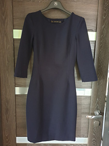 Zara темно-синее платье s XS (3 фото из 3)