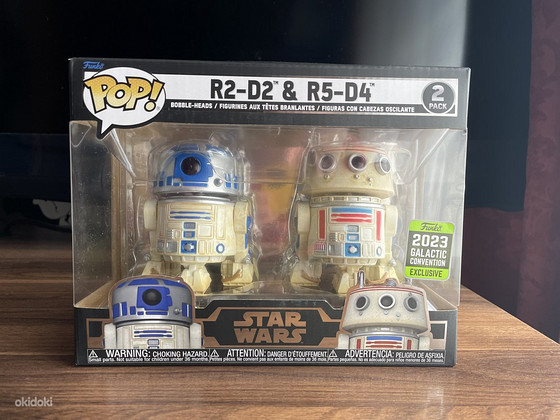 Funko Pop R2-D2 и R5-D4 (Galactic Convention Exc)