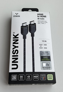 Unisynk HDMI to HDMI 8K Cable , 1.5m (1 фото из 3)