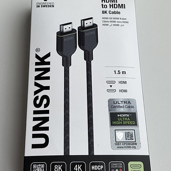 Unisynk HDMI to HDMI 8K Cable , 1.5m