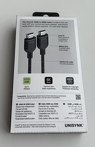Unisynk HDMI to HDMI 8K Cable , 1.5m (2 фото из 3)