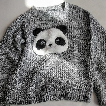 Naiste hall panda kampsun XS