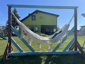 Puidust alus + võrkkiik (1 foto / 4)