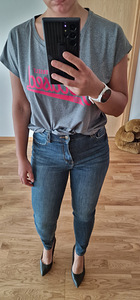 UUED! Reserved denim kõrge vöökohaga tekstid. Teksad uued (1 foto / 2)
