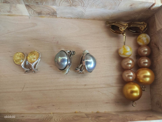 Earrings clips (no piercings required) - three pairs