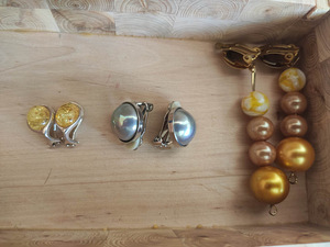 Earrings clips (no piercings required) - three pairs (1 foto / 1)
