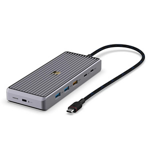 Unisynk 12 Port Dual Display USB-C Hub 8K Pro , Grey (2 фото из 8)