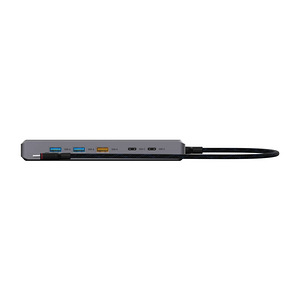 Unisynk 12 Port Dual Display USB-C Hub 8K Pro , Grey (4 фото из 8)