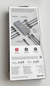 Unisynk 12 Port Dual Display USB-C Hub 8K Pro , Grey (8 фото из 8)
