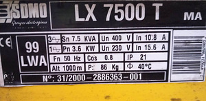 ГЕНЕРАТОР СДМО LX 7500 T (5 фото из 6)