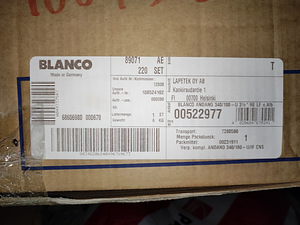Новая, двойная, большая мойка Blanco, полный комплект (3 фото из 5)