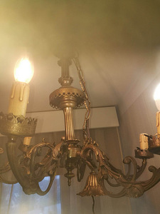 Antiik laelamp Itaaliast, 6 pirni (5 foto / 5)