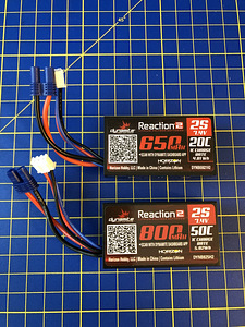 Аккумуляторы Dynamite 2S LIPO / 650 мАч + 800 мАч (1 фото из 5)