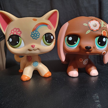 Lps Jumbo Deco Pets Cat shorthair & Dachshund