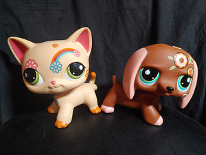 Lps Jumbo Deco Pets Кошка короткошерстная и такса (6 фото из 7)