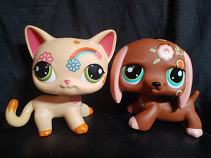 Lps Jumbo Deco Pets Кошка короткошерстная и такса (7 фото из 7)
