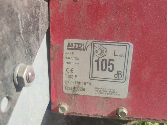 Müüa mtd 380t kultivator.