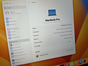 MacBook Pro 13 8GB / 256GB SSD (4 фото из 6)