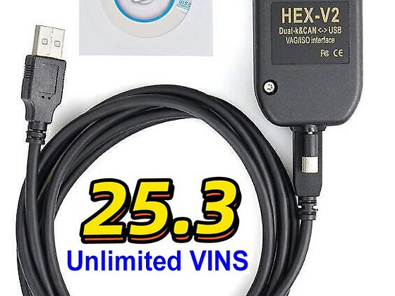 VCDS 25.3 VAG диагностический инструмент + программное обе