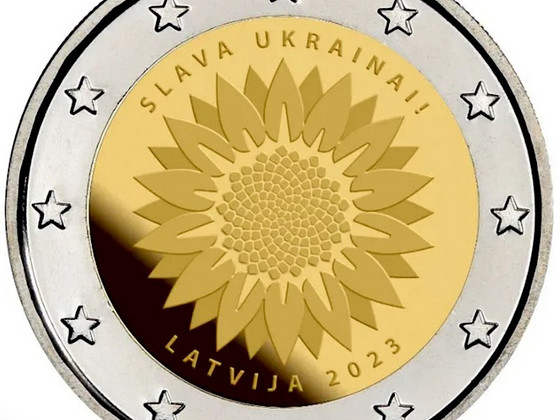 2 eurot Läti 2023 UNC