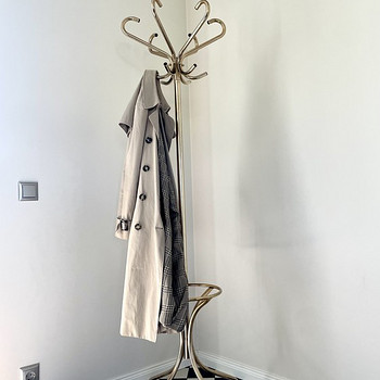 Старинная золотая напольная стойка