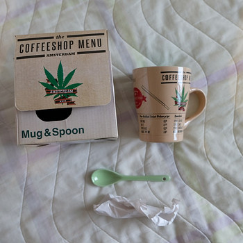 Кружка с ложкой Amsterdam Coffeeshop