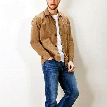 Stone Chore Overshirt Shacket L