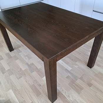 Раздвижной обеденный стол из дуба Oriens, 90x140см (+50cm)