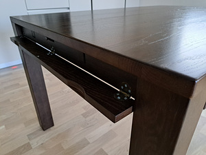 Oriens tammepuidust pikendatav söögilaud, 90x140cm (+50cm) (4 foto / 9)