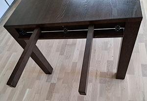 Oriens tammepuidust pikendatav söögilaud, 90x140cm (+50cm) (5 foto / 9)