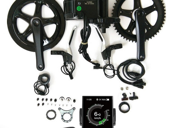 Bafang 36v 250w mid mootor komplekt + 2 akut (17,5 ah)