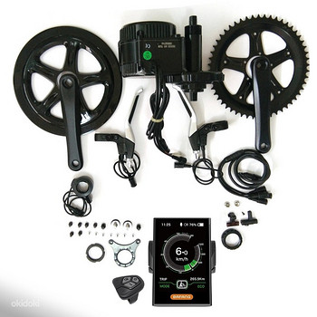 Bafang 36v 250w mid mootor komplekt + 2 akut (17,5 ah)