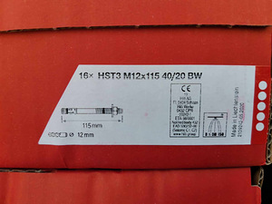 Hilti Ankur HST3 M12x115 40/20 BW 16tk (3 foto / 3)