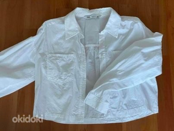 Белая рубашка Zara, размер M