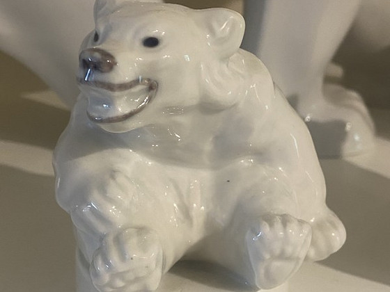 Royal Copenhagen очень милая фигурка фарфорового мишки