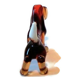 Basset Hound - käsitsi valmistatud värvilisest klaasist kuju (2 foto / 6)