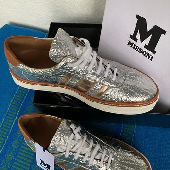 Новые кожаные кроссовки MMissoni 41