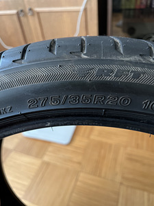 Шины Bridgestone Potenza S001, Run Flat, пара, 2 шт. (2 фото из 3)