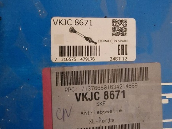 СКФ | Приводной вал VKJC 8671